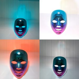 ماسک نقابی ال ای دی لمسی و شارژی اولتراسونیک کره در هفت رنگ متفاوت